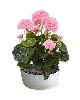 Geranio artificiale 40 cm - rosa