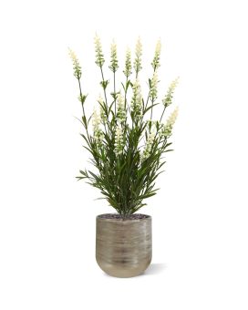 Bouquet artificiale di lavanda 50 cm UV bianco