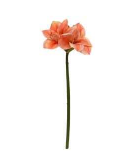 Fiore artificiale Amaryllis 67cm Salmone