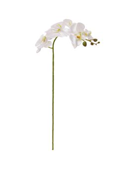 Fiore artificiale Phalaenopsis 90 cm bianco