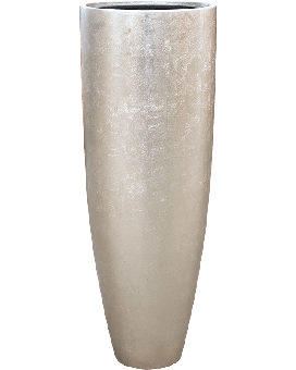 Baq Foglia d'argento metallico Partner champagne chiaro opaco (con fodera), 34x90cm