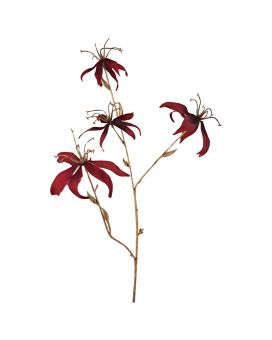 Fiore artificiale Gloriosa 80 cm Rosso