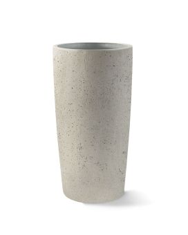 Grigio Vase Tall M 36x36x68 Bianco-Concrete